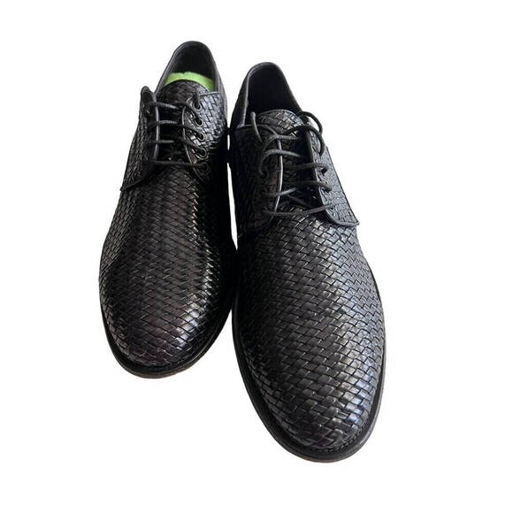 Lace-up shoes Brecos Woven Leather Made On Italy - Men's Shoes Size 43 (10) - Picture 2 of 9